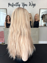Load image into Gallery viewer, Preorder: Avery is a 23-24&quot; length, small cap made with premium Brazilian quality human hair
