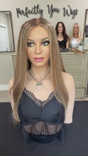 Load and play video in Gallery viewer, Greyson is a hand tied small cap made with 22” euro texture human hair
