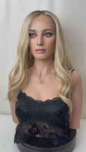 Load and play video in Gallery viewer, August is a 20&quot; length, large cap made with premium Brazilian quality human hair
