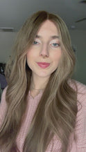 Load and play video in Gallery viewer, Brittany is a 24” length, small cap made with premium Brazilian quality human hair
