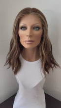 Load and play video in Gallery viewer, Dorothy is a 17&quot; length, small hand tied stretch cap made with premium Brazilian quality human hair
