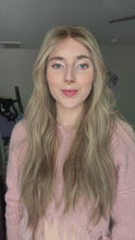 Load and play video in Gallery viewer, Gianna is a 25” layered length, medium cap made with premium Brazilian quality human hair
